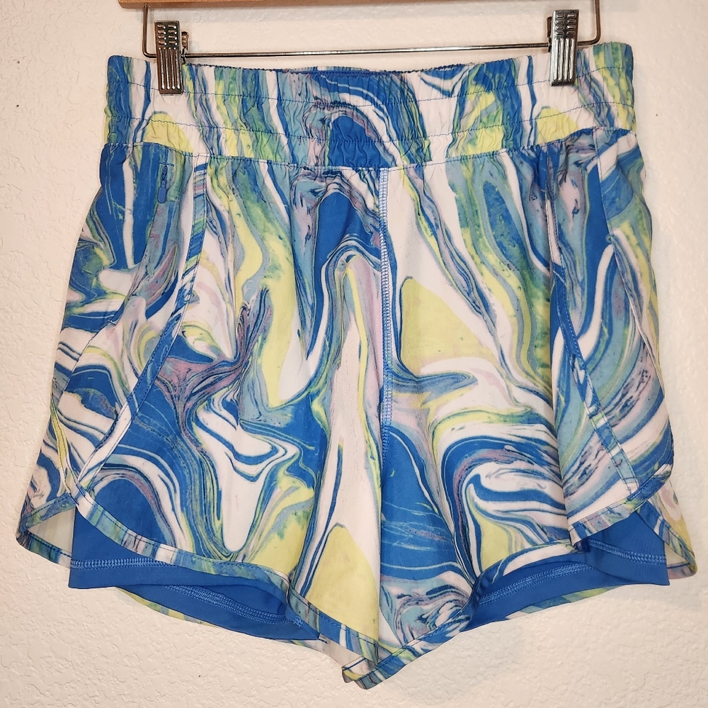 Avia Women's Multicolor Athletic Shorts with Spandex‎ Lining, Size M